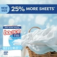 thumbnail image 5 of Bounce Select a Size Free & Gentle Dryer Sheets, Unscented, 400 ct., 5 of 9