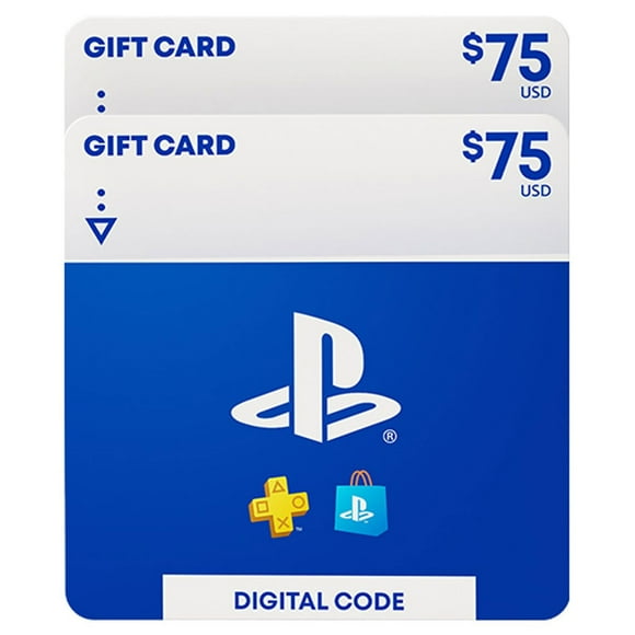 Sony PlayStation Store $150 Email Delivery Gift Card Multi-Pack, 2 x $75
