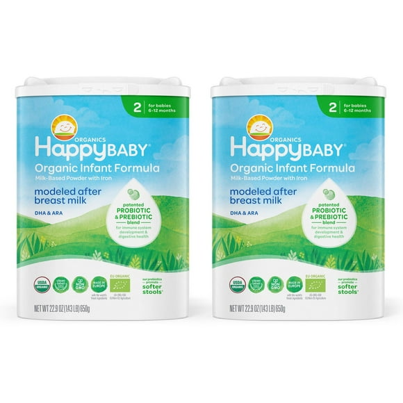 Happy Baby Organics, S2 Pro & Prebiotic, Infant Formula, 22.9 oz., 2 pk.