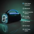 thumbnail image 3 of QFX BT-ZX10 Rugged Bluetooth Stereo Boombox Speaker, 3 of 11
