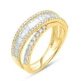 thumbnail image 2 of 1.18 CT. T.W. Baguette Cut Cross Over Diamond Band in 14K Gold, 2 of 7