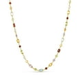 thumbnail image 1 of Multi-Gemstone Station Necklace in 14K Gold, 1 of 5