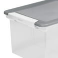 thumbnail image 4 of Storex File Tote, Set of 2, Clear/Gray, 4 of 6