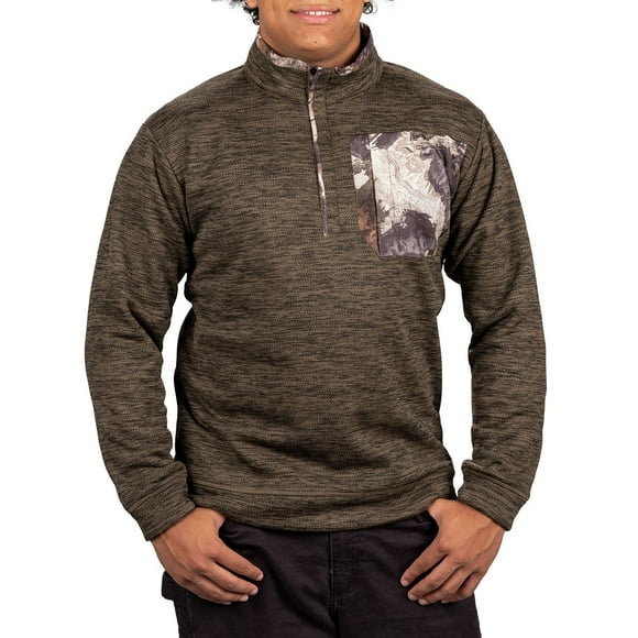 Habit Men’s Snap Front Fleece Pullover with Scent-Factor