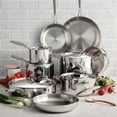 thumbnail image 1 of Tramontina 14-Piece Tri-Ply Clad 18/10 Stainless Steel Cookware Set, 1 of 20