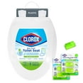 thumbnail image 1 of Clorox Antimicrobial Elongated Stay Fresh Scented Plastic Toilet Seat Value Pack, 1 of 8