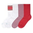 thumbnail image 2 of Hue Women's 4-Pack Retro Stripe Crew Sock, 2 of 4