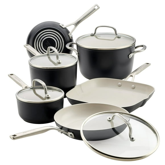KitchenAid 10-Piece Hard-Anodized Ceramic Induction Cookware Set