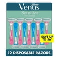 thumbnail image 1 of Venus Sensitive Disposable Razors for Women, 12 ct., 1 of 9