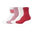 thumbnail image 1 of Hue Women's 4-Pack Retro Stripe Crew Sock, 1 of 4