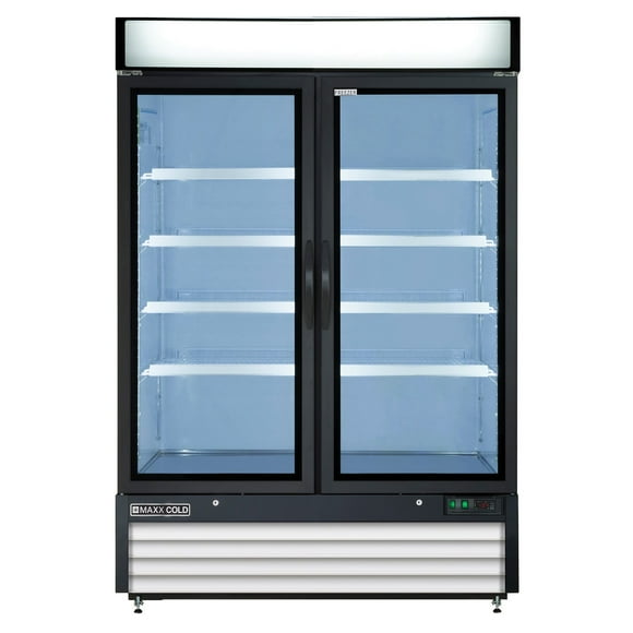 Maxx Cold X-Series Double Door Upright Merchandiser Freezer (48 cu. ft.)