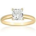thumbnail image 1 of Princess Cut Solitaire Diamond Ring in 18K Gold, 1 of 3