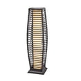 thumbnail image 1 of Deck Impressions 27" Solar Rattan Outdoor Floor Lamp, 1 of 5
