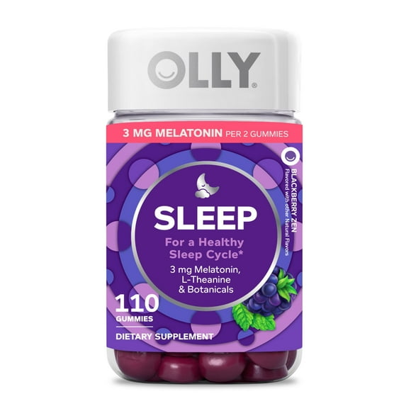 OLLY Restful Sleep Gummies, Blackberry, 110 ct.