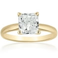 thumbnail image 1 of Princess Cut Solitaire Diamond Ring in 18K Gold, 1 of 3
