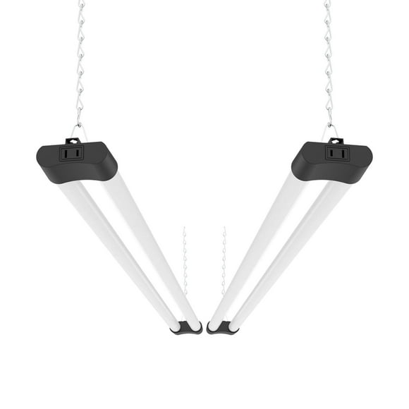 Boost LED Shop Light 4FT. 40W Dual Tube Lightweight Inline Switch 2-Pack