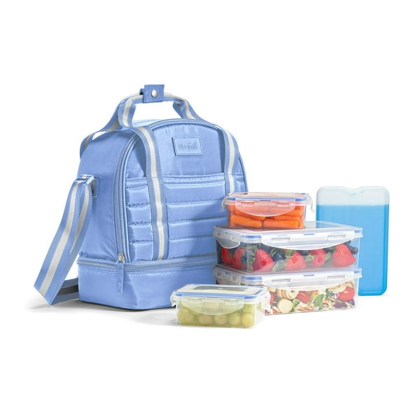 Fit & Fresh Lunch Bag, Includes Meal Prep Set and Ice Pack