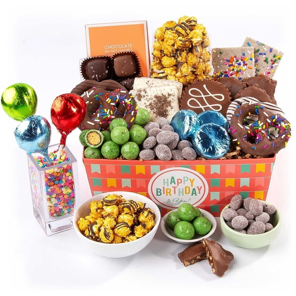 A Gift Inside Birthday Chocolate Bliss Basket
