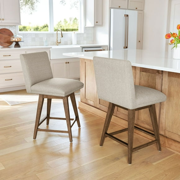 Member's Mark Hastings Fabric Swivel Counter Stool, Brown