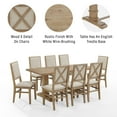 thumbnail image 3 of Crosley Furniture Joanna 9-Piece Dining Set, Rustic Brown, 3 of 15