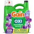 thumbnail image 1 of Gain + Oxi Liquid Laundry Detergent, Moonlight Breeze, 159 Loads, 170 fl. oz., 1 of 9