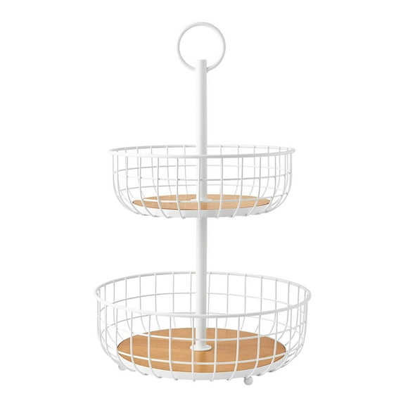 Member's Mark 2-Tier Wire Basket Stand, Assorted Colors