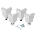 thumbnail image 1 of Seville Classics UltraHD 6" Tall Leveling Feet with Rubber Base, Set of 4 or 6, 1 of 8