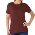 thumbnail interactive-video image 1 of Member's Mark Women's Essential Short Sleeve Crewneck T-Shirt, 1 of 7