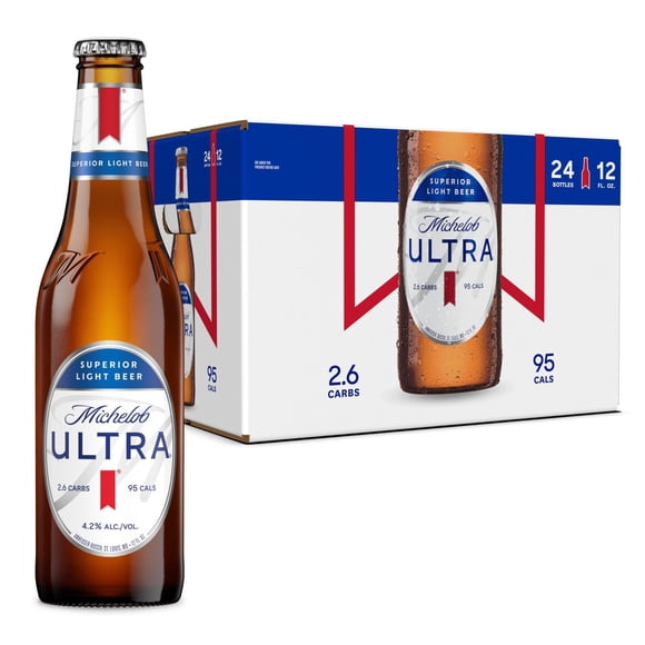 Michelob Ultra Superior Light Lager Beer, 12 fl. oz. bottle, 24 pk.