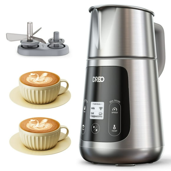 Dreo All-in-1 BaristaMaker 15oz. Milk Frother with (2) Bonus Place Settings