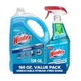 thumbnail image 1 of Windex Original Glass Cleaner, 1 spray bottle + 128 fl. oz. Refill, 1 of 6