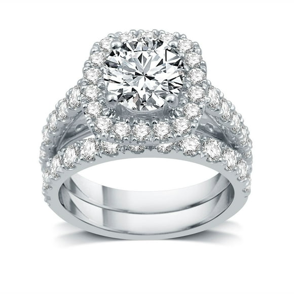 3.50 CT. T.W. Diamond Bridal Set in 14K White Gold