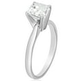 thumbnail image 2 of Princess Cut Solitaire Diamond Ring in 18K Gold, 2 of 3