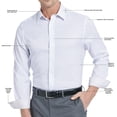 thumbnail image 4 of Nick Graham Men's Modern Fit Traveler Dress Shirt, 4 of 9