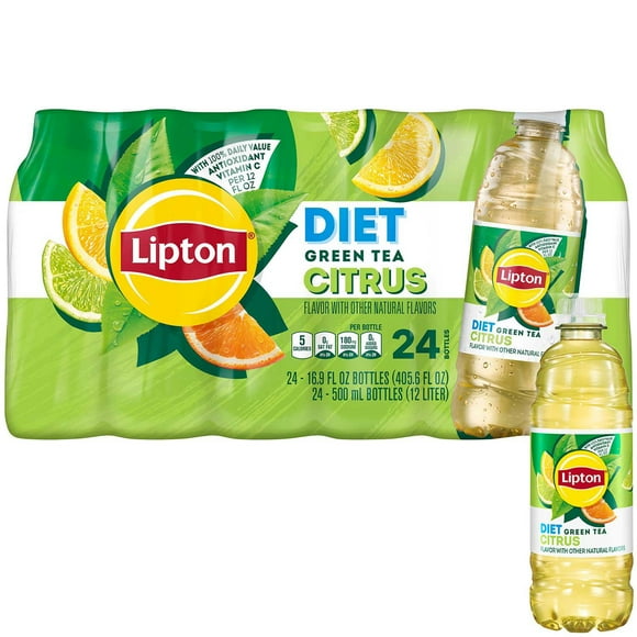 Lipton Diet Green Tea Citrus Iced Tea, 16.9 fl. oz., 24 pk.
