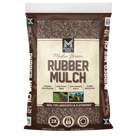 Member's Mark Rubber Mulch, 1.25 cu. ft.