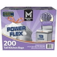 thumbnail interactive-video image 1 of Member's Mark Power Flex 13-Gallon Tall Kitchen Trash Bags, Lavender, 200 ct., 1 of 8