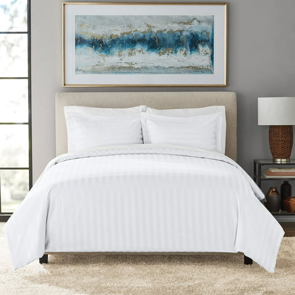 Member's Mark 700-Thread-Count Striped Egyptian Cotton Duvet Cover Set, Assorted Sizes