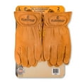 thumbnail image 1 of Plainsman Premium Cabretta Brown Leather Gloves 2 Pairs, 1 of 5