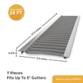 thumbnail image 1 of Total Gutter Guard Stainless Steel Micro-Mesh Gutter Guard Kit, 5" and Smaller, 1 of 9