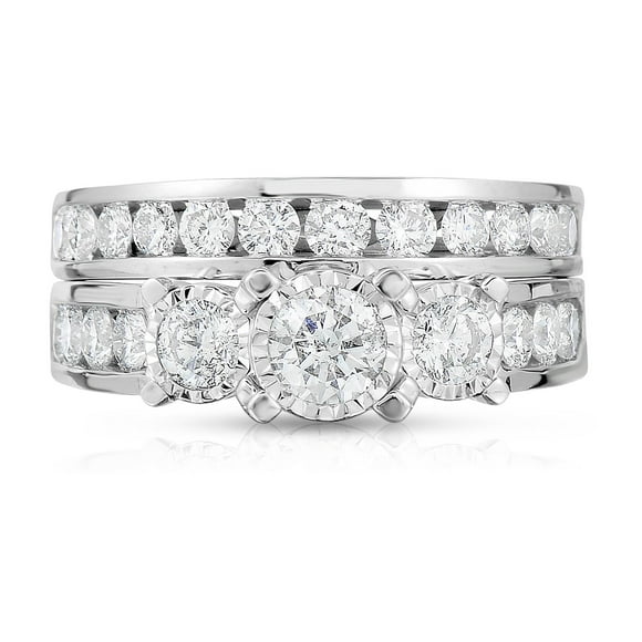 1.95 CT. T.W. 3 Stone Diamond Ring in 14K Gold