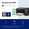 thumbnail image 5 of Epson EcoTank ET-2400 Special Edition All-in-One Inkjet Printer, 1 Bonus Black Ink Bottle, 5 of 15