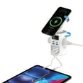 thumbnail image 4 of Tech Squared Power Tower with Qi2 Wireless Charging and Retractable Cords, 4 of 5