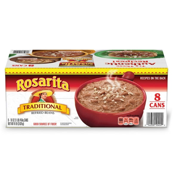 Rosarita Traditional Refried Beans, 8 pk.