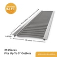 thumbnail image 1 of Total Gutter Guard Stainless Steel Micro-Mesh Gutter Guard Kit, 5" and Smaller, 1 of 9