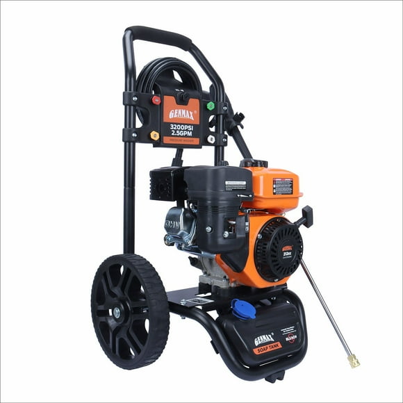 Genmax 3200 PSI 2.5 GPM Gas Powered Pressure Washer With 5 Quick Connect Nozzles