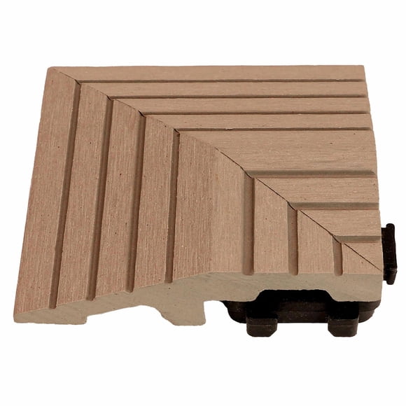Select Surfaces Deck Tile Corner Trim, 4pk