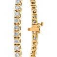 thumbnail image 3 of Round Cut Diamond Tennis Bracelet in 14K Gold, 3 of 7
