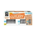 thumbnail interactive-video image 1 of Member's Mark Clear Cutlery Combo Pack, Forks, Knives, Spoons 360 ct., 1 of 6