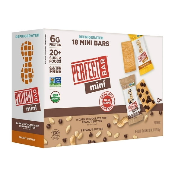 Perfect Bar Mini Protein Bar Variety Pack, 0.88 oz., 18 pk.